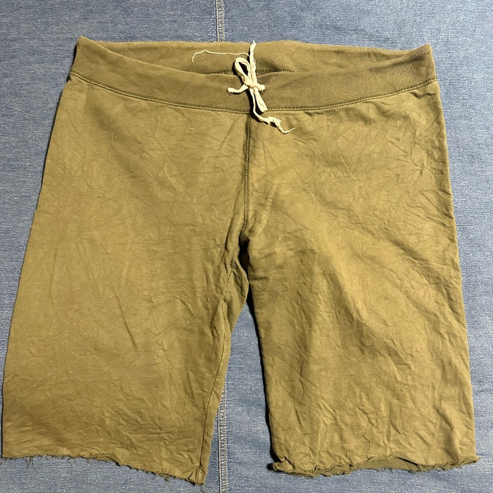 VINTAGE Lucky Brand Khaki Green Knit Shorts